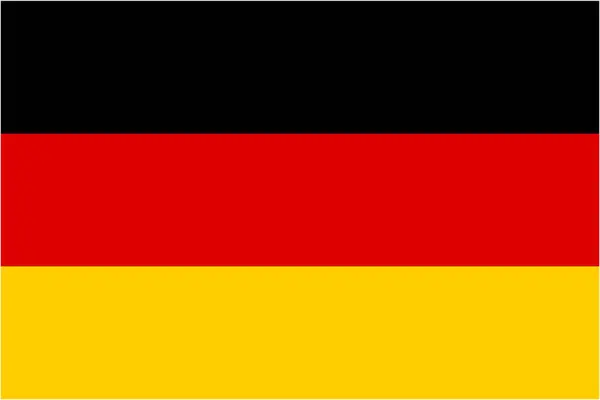 Alman bayrağı ve dil simgesi - izole vektör çizim