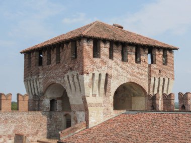 Rocca Sforzesca di Soncino (çeviri: Soncino 's Sforza Fortress) Soncino, İtalya