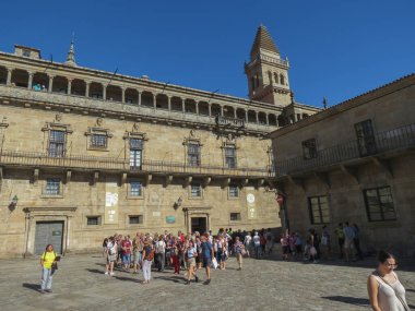 SANTIAGO DE COMPOSTELA, İSPAN 10 Eylül 2022: Archthedral Basilica