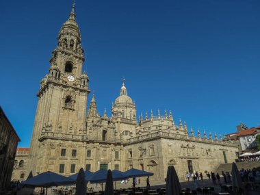 SANTIAGO DE COMPOSTELA, İSPAN 10 Eylül 2022: Archthedral Basilica