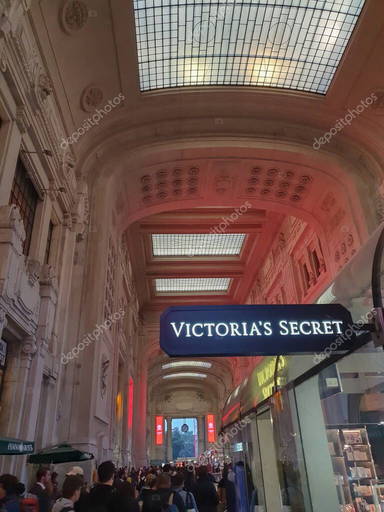 MILAN, ITALY - OCTOBER 03, 2024: Victoria's Secret storefront sign