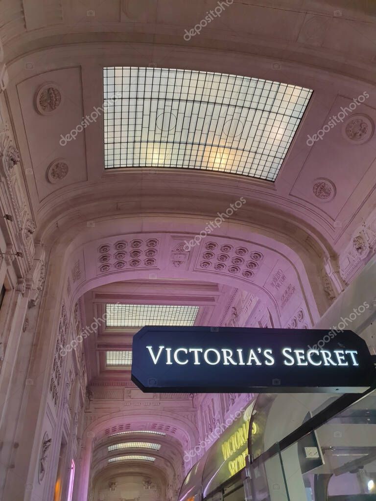 MILAN, ITALY - OCTOBER 03, 2024: Victoria's Secret storefront sign