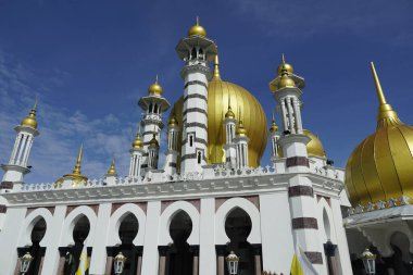 Perak, Malezya - 13 Kasım 2022; Ubudiah Camisi Perak 'ın kraliyet camii, Perak, Malezya' nın başkenti Kuala Kangsar 'da yer alır..