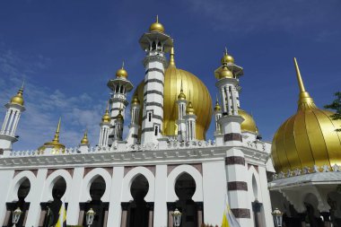 Perak, Malezya - 13 Kasım 2022; Ubudiah Camisi Perak 'ın kraliyet camii, Perak, Malezya' nın başkenti Kuala Kangsar 'da yer alır..