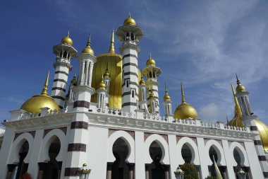 Perak, Malezya - 13 Kasım 2022; Ubudiah Camisi Perak 'ın kraliyet camii, Perak, Malezya' nın başkenti Kuala Kangsar 'da yer alır..