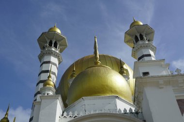 Perak, Malezya - 13 Kasım 2022; Ubudiah Camisi Perak 'ın kraliyet camii, Perak, Malezya' nın başkenti Kuala Kangsar 'da yer alır..