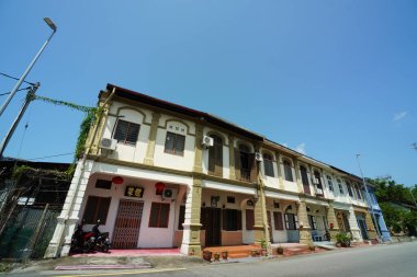 Malacca, Malezya - 24 Ağustos 2023; Melaka, Malezya 'daki miras binası