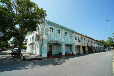 Malacca, Malezya - 24 Ağustos 2023; Melaka, Malezya 'daki miras binası