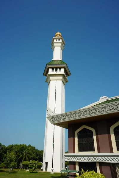 Melaka Malásia Agosto 2023 Vista Mesquita Azim Uma Mesquita Estatal — Fotografia de Stock