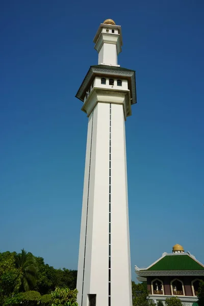 Melaka Malaysia Augusti 2023 Över Azim Moskén Melaka State Mosque — Stockfoto