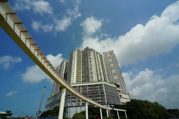 Melaka Malezja Sierpnia 2023 Budynek Shore Przeciwko Błękitnemu Niebu Mieście — Zdjęcie stockowe