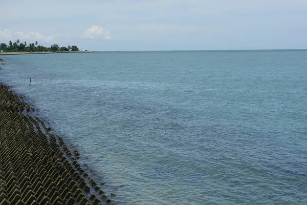 Красивый Вид Пляж Бан Пека Танг Пьянданге Расположенном Пераке Малайзия — стоковое фото