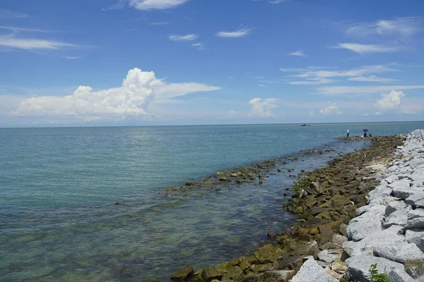 Uma Bela Vista Ban Pecah Praia Tanjung Piandang Localizado Perak — Fotografia de Stock