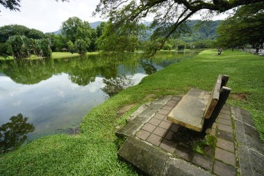 Taiping Gölü Bahçesi, Perak, Malezya manzarası