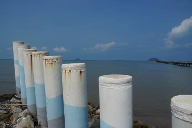 Pantai Murni, Yan, Kedah 'da beton dalgalanması.