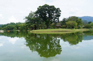 Taiping Gölü Bahçesi, Perak, Malezya manzarası