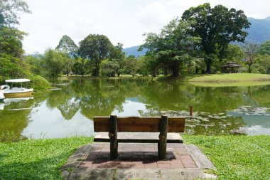 Taiping Gölü Bahçesi, Perak, Malezya manzarası