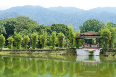 Taiping Gölü Bahçesi, Perak, Malezya manzarası