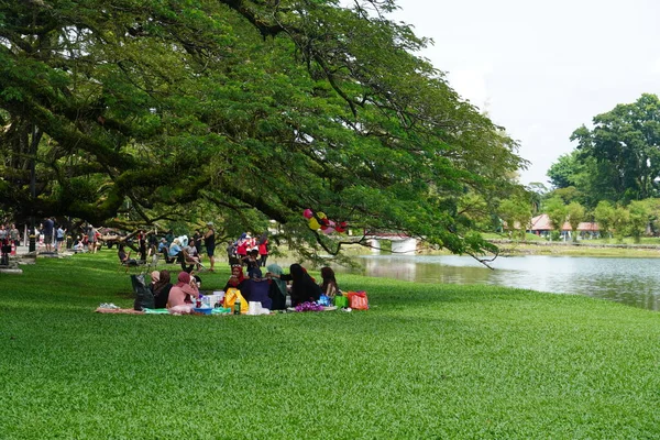 马来西亚霹雳台坪湖花园的自然景观 — 图库照片