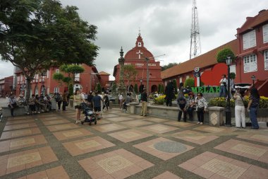 Malacca, Malaysia, June 30, 2024; view of Christ Church Melaka, located at Banda Hilir, Melaka clipart