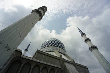 Shah Alam, Malaysia-July 13. 2024- view of Masjid Sultan Salahudin Abdul Aziz Shah, located at Shah Alam, Selangor clipart