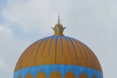 Malacca, Malezya - 28 Temmuz 2024; Melaka Boğazı Camisi (Mescid Selat Melaka)