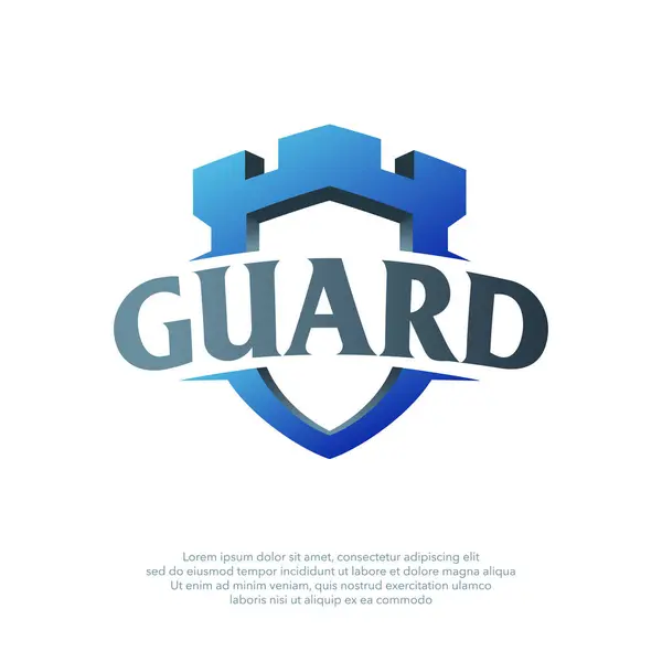 要塞のロゴベクターイラスト 保険会社 セキュリティサービス および安全アンチウイルス製品に適しています セキュリティロゴテンプレート ストックイラスト