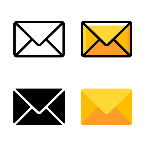 E- posta zarfı simgesi seti. E- posta uygulaması simgesi ögesi için uygun. Okunmamış e- posta iletisi gelen kutusu.