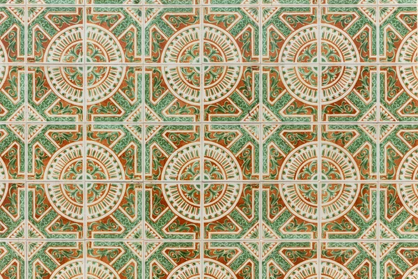 Portuguese Ceramic Tiles Azulejos Wall Decoration — Stock Photo, Image