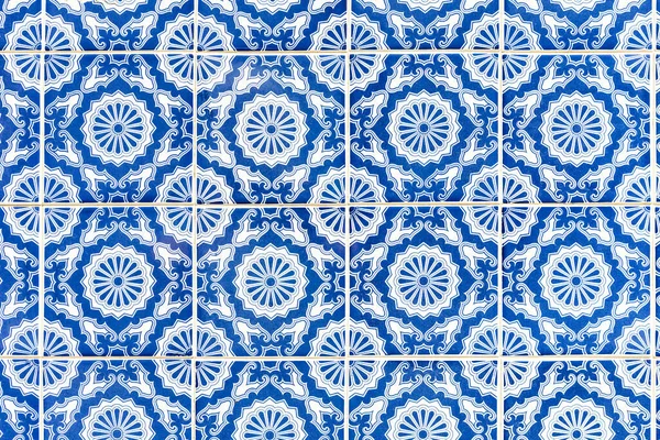 Португальська Керамічна Плитка Azulejos Оздоблення Стін — стокове фото