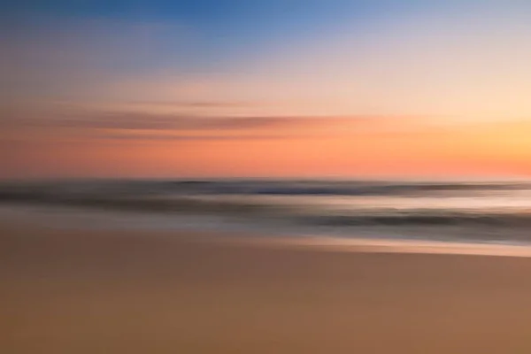 Farben Sonnenuntergang Meer Aufnahme Mit Absichtlicher Kamerabwegung Icm — Stok fotoğraf
