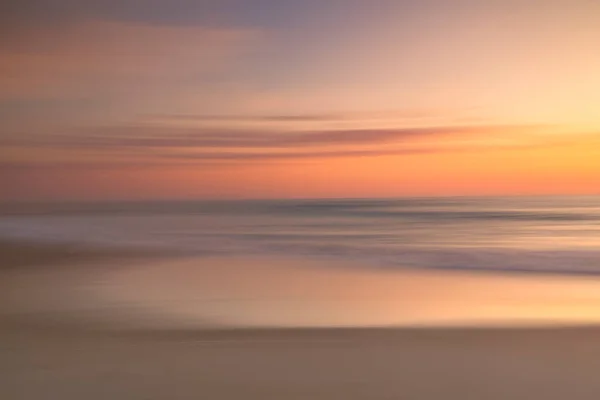 Farbenfroher Sonnenuntergang Meer Aufnahme Mit Absichtlicher Kamerabwegung Icm — Fotografia de Stock