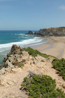 Alentejo, Portekiz yakınlarındaki kumsal.