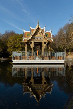 Thai temple in Westpark in Munich, Germany clipart