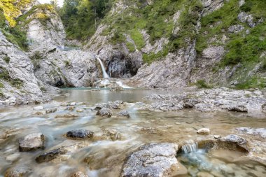 Reutte, Tyrol, Avusturya yakınlarındaki Stuiben Şelaleleri