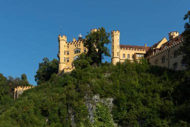 Fuessen, Allgaeu, Almanya yakınlarındaki Hohenschwangau Kalesi
