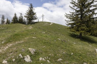 Zirve, Bad Feilnbach, Bavyera, Almanya yakınlarındaki Farrenpoint zirvesinde.