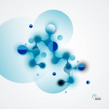 Molecules vector background. Medical business template. Illustration design.