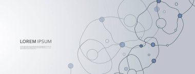 Modern amip ve mikroorganizmalar seti. Vektör şablonları. Sunum dinamiği minimum tasarım.