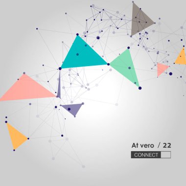 Soyut teknoloji geçmişi. Birleştirilmiş noktalar. Vektör çizimi. Vektör, İş Bilgisayarı Tasarımı. Soyut desen dokusu. İnternet teknoloji hattı.