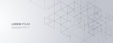 Soyut altıgen tasarımı. Beyaz arka planda bal peteği deseni. Vektör connet çokgen şekilleri.