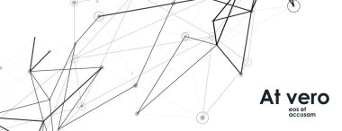 Abstract connecting dots and lines. Polygonal creative background. Technology design. Vector illustration.