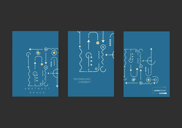 Texture Fond Abstraite Haute Technologie Brochure Carte Circuit Imprimé Illustration — Image vectorielle