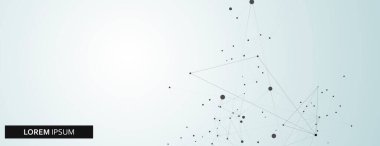 Moleküler iş konsepti. Dijital vektör geometrik araştırma. Bağlantı noktası ve çizgi. Biyolojik yapı tasarımı.