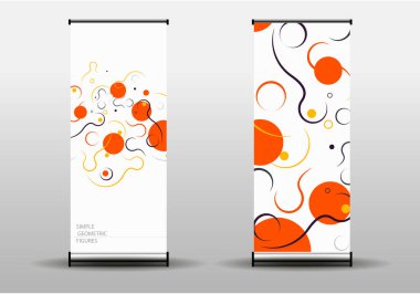 Grafik şekilli tasarım vektör arkaplanı. Broşür veya broşür için soyut geometrik modern arkaplan.