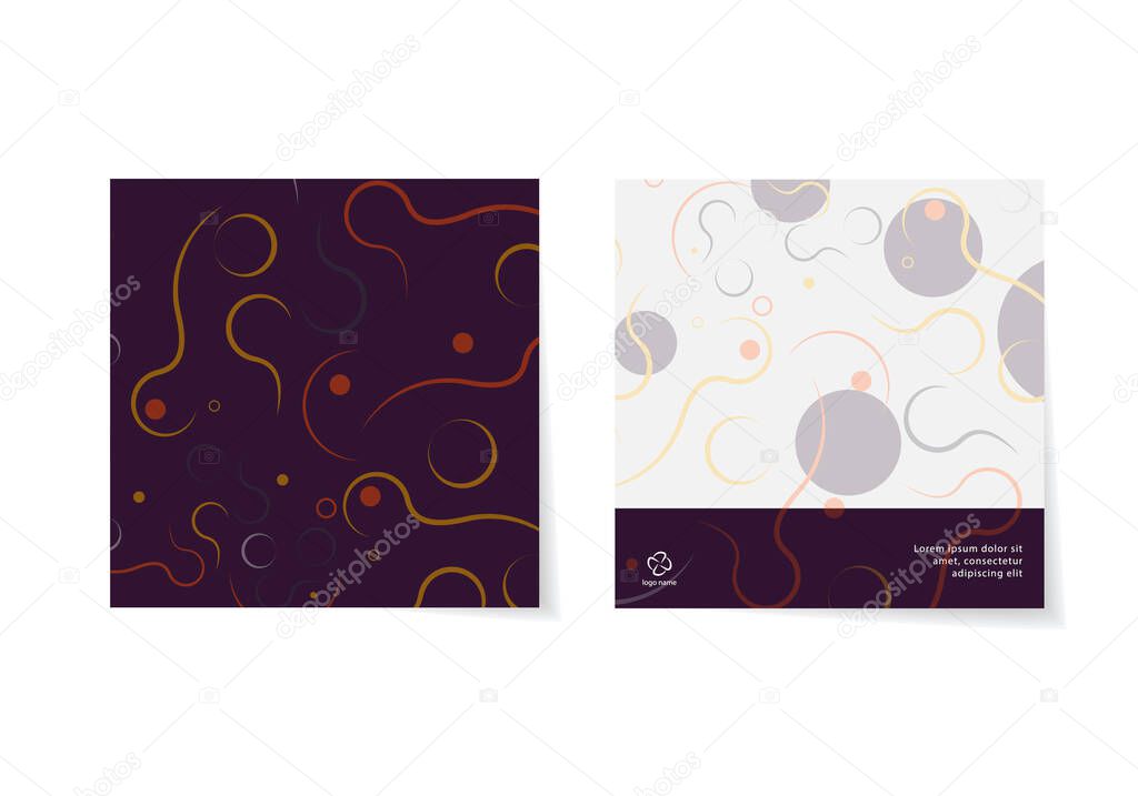 Minimalist deep blue premium abstract background with luxury geometric dark shapes. Exclusive wallpaper design for poster, brochure, presentation, website