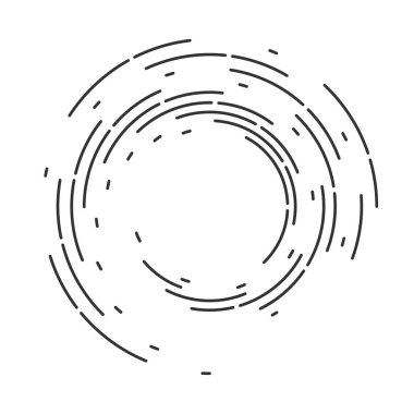 Soyut dairesel model vektör arkaplanı. Yuvarlak kavisli spiral arka plan. Hareket eden daire tasarımı.