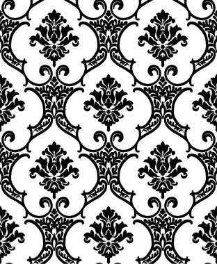 Kusursuz soyut siyah beyaz desen