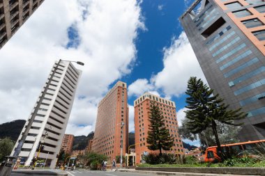 North city financial center buildings near to 7th street and chile avenue at la cabrera neighborhood clipart