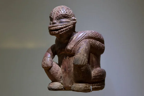 Beautiful Ancient Indigenous Anthropozoomorphic Ceramic Colombian Golden Museum — Stock Photo, Image